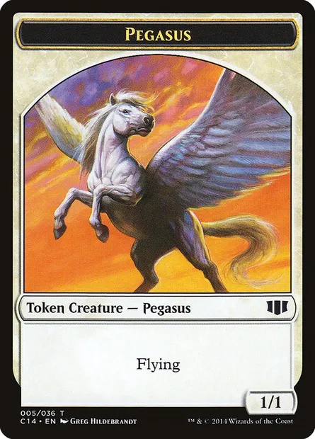 Pegasus, carte Magic TC14 5 — extension Commander 2014 Tokens