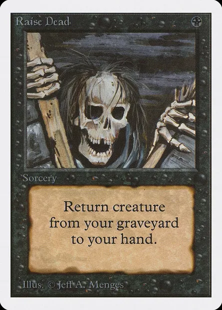 Exhumation, carte Magic 2ED 123 — extension Unlimited Edition