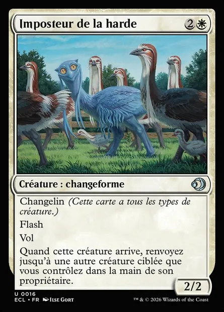 Imposteur de la harde, carte Magic ECL 16 — extension Lorwyn Eclipsed