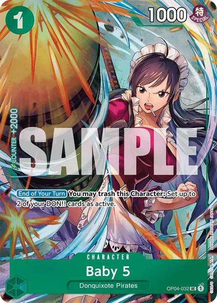 Baby 5, carte One Piece OP04-032 — extension KINGDOMS OF INTRIGUE