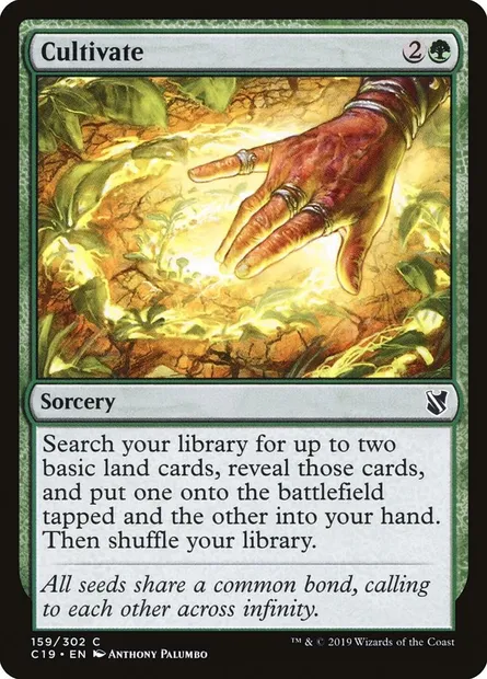 Cultivate, Magic card C19 159 — Commander 2019 set