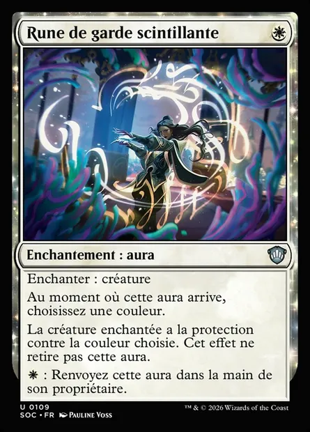 Rune de garde scintillante, carte Magic SOC 109 — extension Secrets of Strixhaven Commander