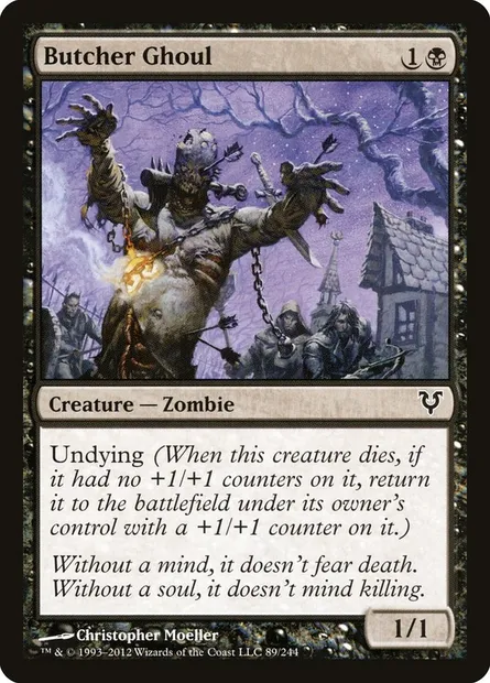 Butcher Ghoul, Magic card AVR 89 — Avacyn Restored set