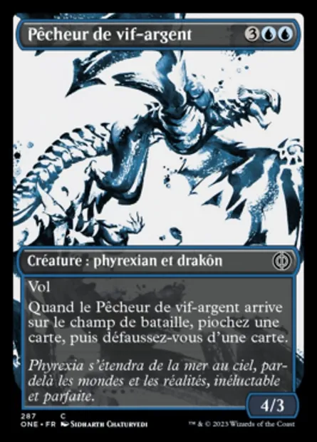 Pêcheur de vif-argent, carte Magic ONE 287 — extension Tous Phyrexians