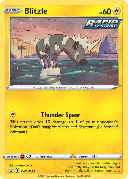 Blitzle, Pokémon card SWSH 173 — SWSH Black Star Promos set