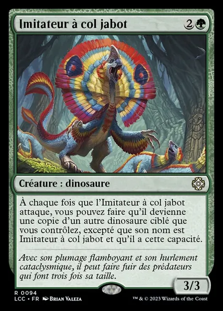 Imitateur à col jabot, carte Magic LCC 94 — extension The Lost Caverns of Ixalan Commander