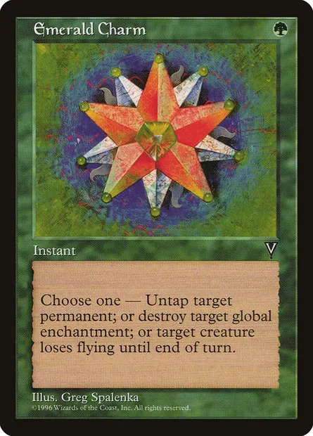 Emerald Charm, Magic card VIS 106 — Visions set