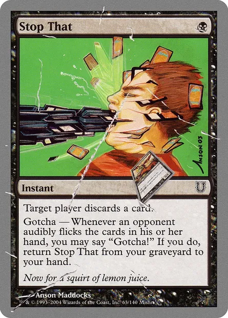 Stop That, Magic card UNH 63 — Unhinged set