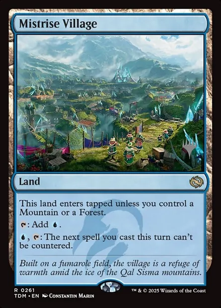 Mistrise Village, Magic card PTDM 261p — Tarkir: Dragonstorm Promos set