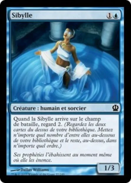 Sibylle, carte Magic THS 57 — extension Theros