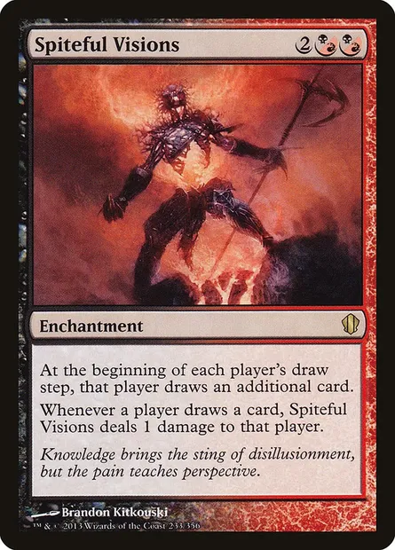 Spiteful Visions, Magic card C13 233 — Commander 2013 set
