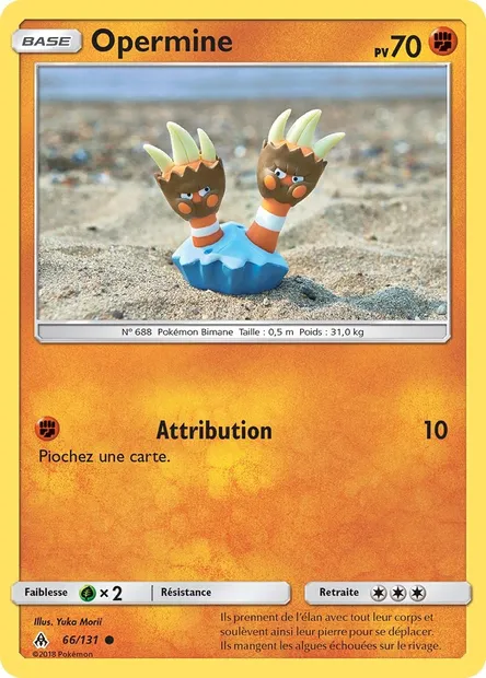 Opermine, carte Pokémon FLI 66 — extension Lumière Interdite