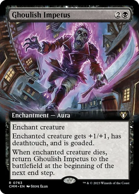 Ghoulish Impetus, Magic card CMM 763 — Commander Masters set