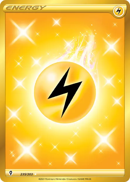 Lightning Energy, Pokémon card EVS 235 — Evolving Skies set