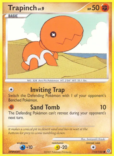 Trapinch, Pokémon card SW 115 — Secret Wonders set