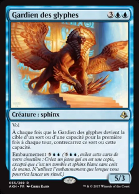 Gardien des glyphes, carte Magic AKH 55 — extension Amonkhet