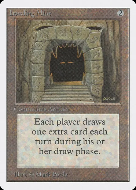 Mine rugissante, carte Magic 2ED 248 — extension Unlimited Edition