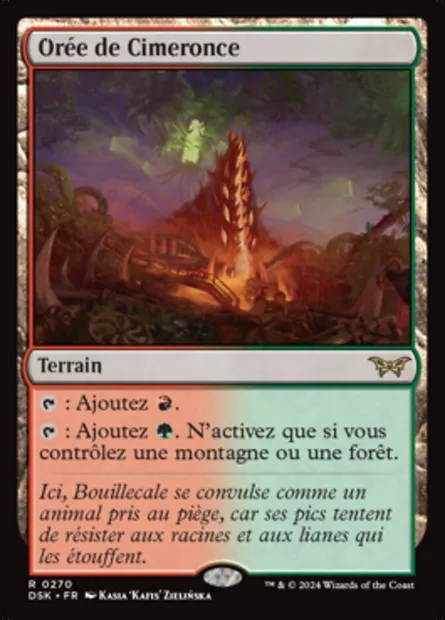 Orée de Cimeronce, carte Magic DSK 270 — extension Duskmourn: House of Horror