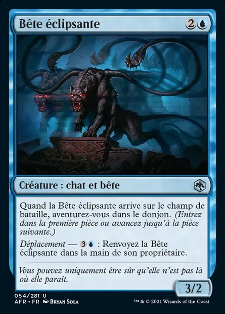 Bête éclipsante, carte Magic AFR 54 — extension Forgotten Realms: Aventures dans les Royaumes Oubliés