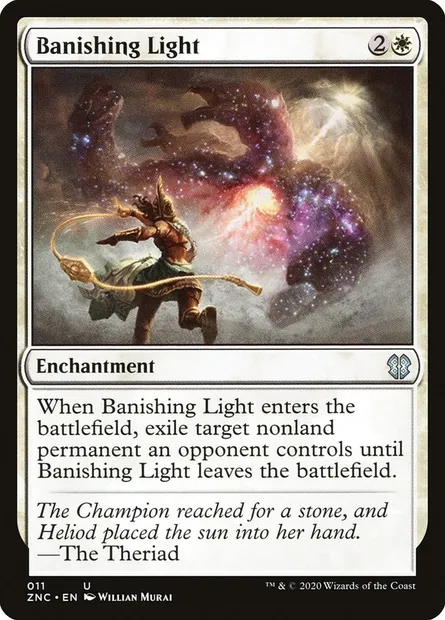 Banishing Light, Magic card ZNC 11 — Zendikar Rising Commander set