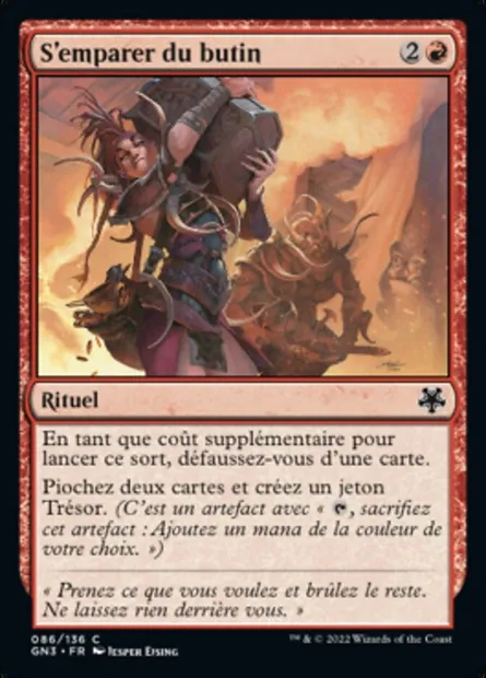 S'emparer du butin, carte Magic GN3 86 — extension Game Night: Free-for-All