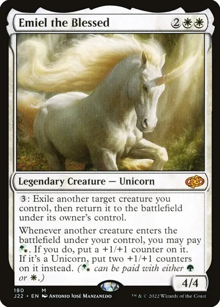 Emiel the Blessed, Magic card J22 180 — Jumpstart 2022 set