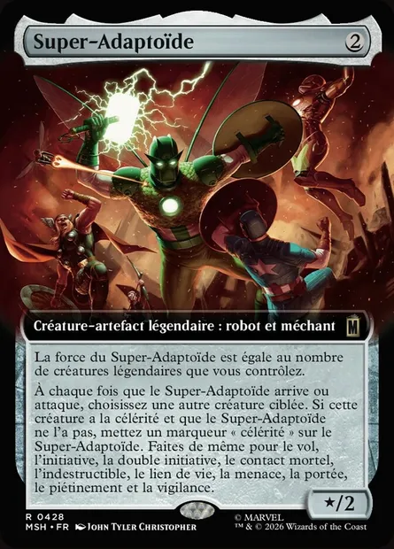 Super-Adaptoïde, carte Magic MSH 428 — extension Marvel Super Heroes