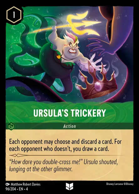 Ursula's Trickery, Disney Lorcana card CH4-096 — Ursula's Return set
