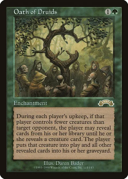 Serment des druides, carte Magic EXO 115 — extension Exode