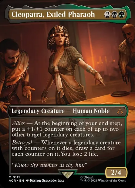 Cleopatra, Exiled Pharaoh, Magic card ACR 119 — Assassin's Creed set