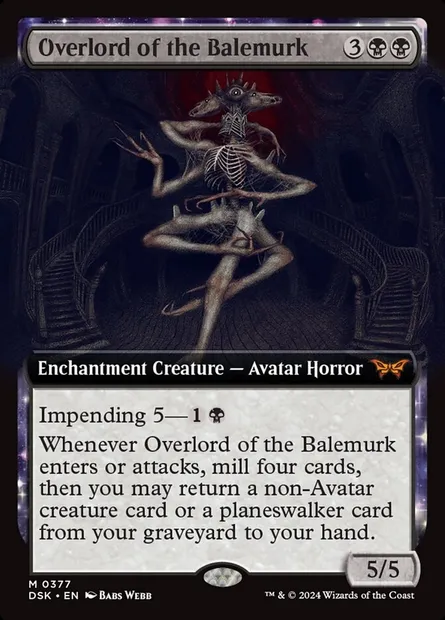 Overlord of the Balemurk, Magic card DSK 377 — Duskmourn: House of Horror set