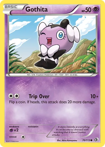 Gothita, Pokémon card LTR 70 — Legendary Treasures set