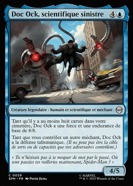 Doc Ock, scientifique sinistre, carte Magic SPM 29 — extension Marvel's Spider-Man