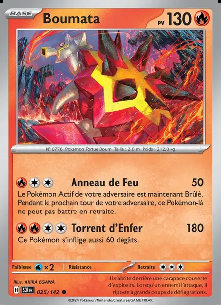 Boumata, carte Pokémon SCR 025 — extension Couronne Stellaire
