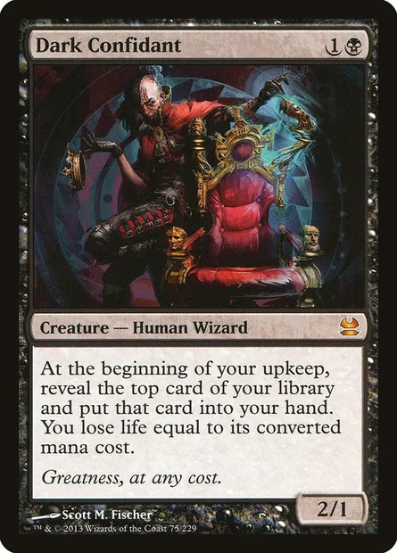 Dark Confidant, Magic card MMA 75 — Modern Masters set
