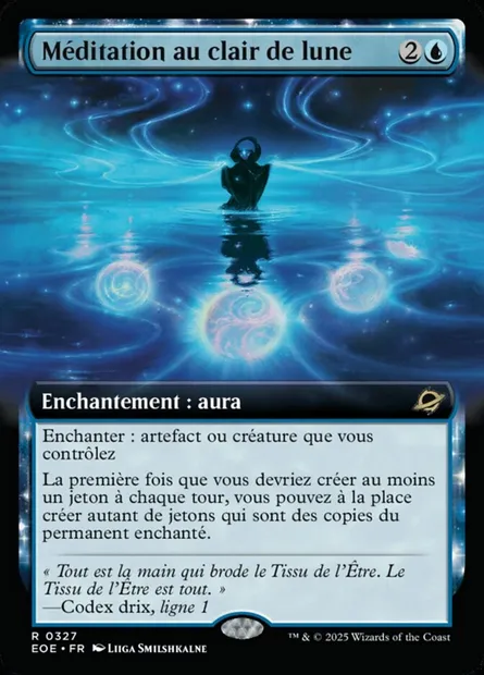 Méditation au clair de lune, carte Magic EOE 327 — extension Edge of Eternities