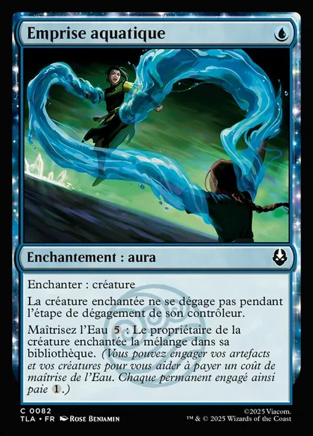 Emprise aquatique, carte Magic TLA 82 — extension Avatar: The Last Airbender