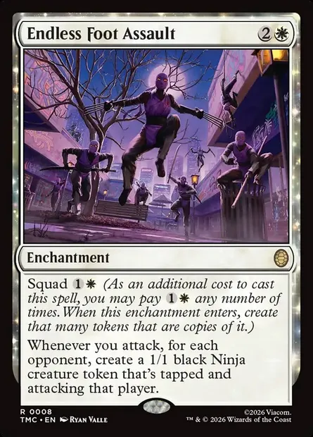 Endless Foot Assault, Magic card TMC 8 — Teenage Mutant Ninja Turtles Eternal set