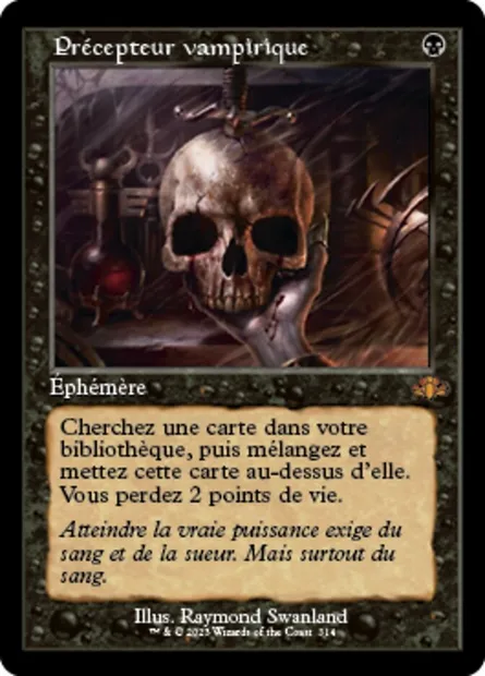Précepteur vampirique, carte Magic DMR 314 — extension Dominaria Remastered