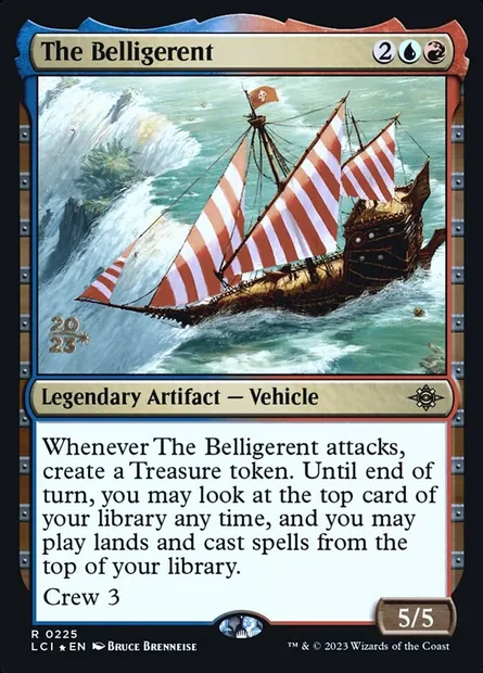 Le Belligérant, carte Magic PLCI 225s — extension The Lost Caverns of Ixalan Promos