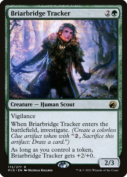 Traqueuse du Pont de bruyère, carte Magic PMID 172p — extension Innistrad: Midnight Hunt Promos