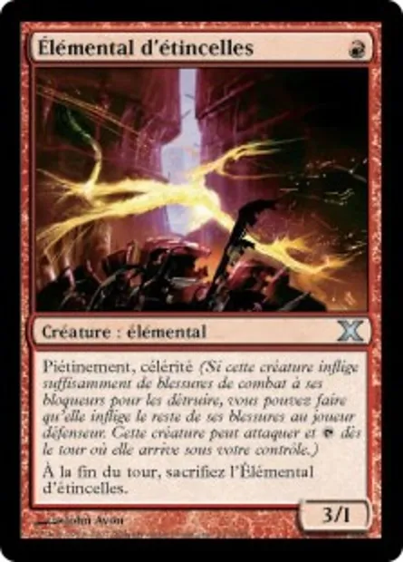 Élémental d'étincelles, carte Magic 10E 237 — extension Dixième édition