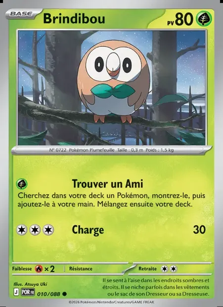 Brindibou, carte Pokémon POR 010 — extension Équilibre Parfait