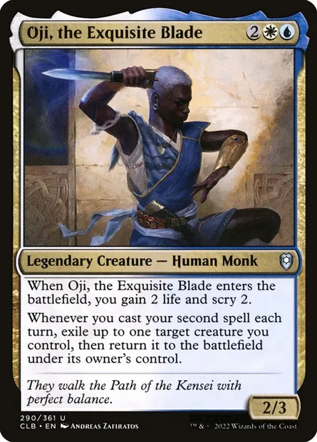Oji, the Exquisite Blade, Magic card CLB 290 — Commander Legends: Battle for Baldur's Gate set
