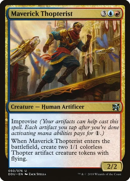 Maverick Thopterist, Magic card DDU 50 — Duel Decks: Elves vs. Inventors set