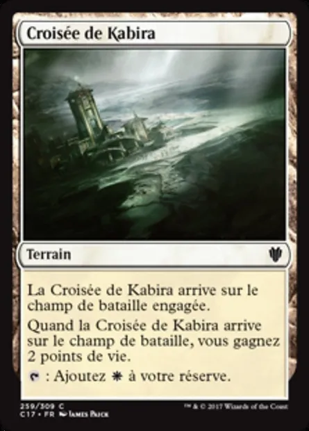 Croisée de Kabira, carte Magic C17 259 — extension Commander 2017