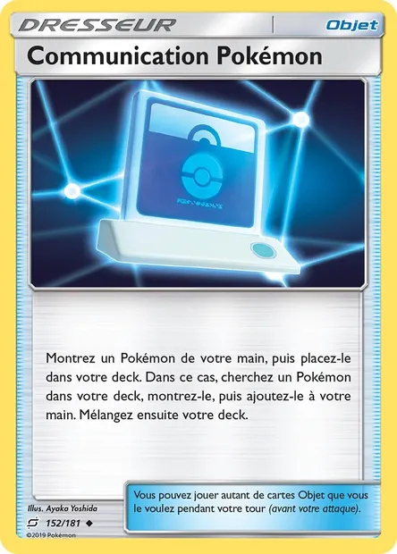 Communication Pokémon, carte Pokémon TEU 152 — extension Duo de Choc