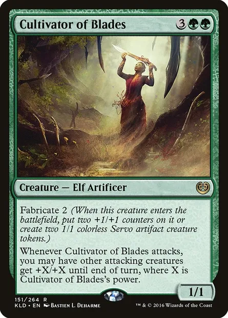 Cultivator of Blades, Magic card KLD 151 — Kaladesh set