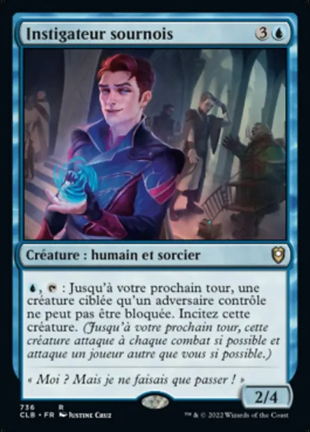 Instigateur sournois, carte Magic CLB 736 — extension Commander Légendes : la bataille de la Porte de Baldur