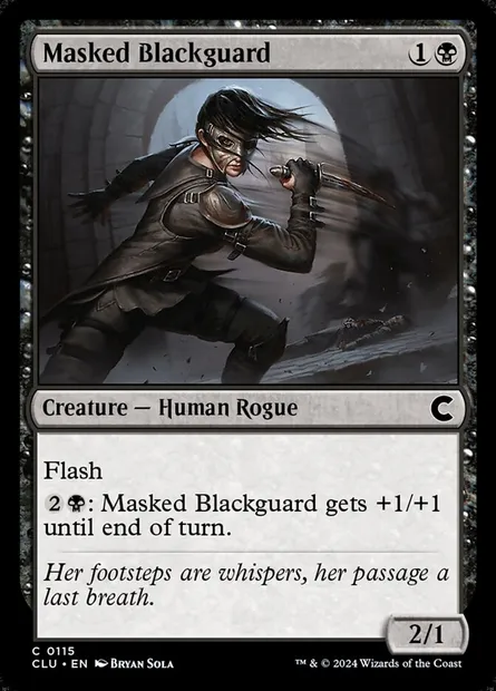Masked Blackguard, Magic card CLU 115 — Ravnica: Clue Edition set